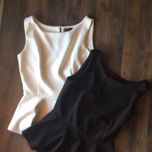 Black & White Peplum